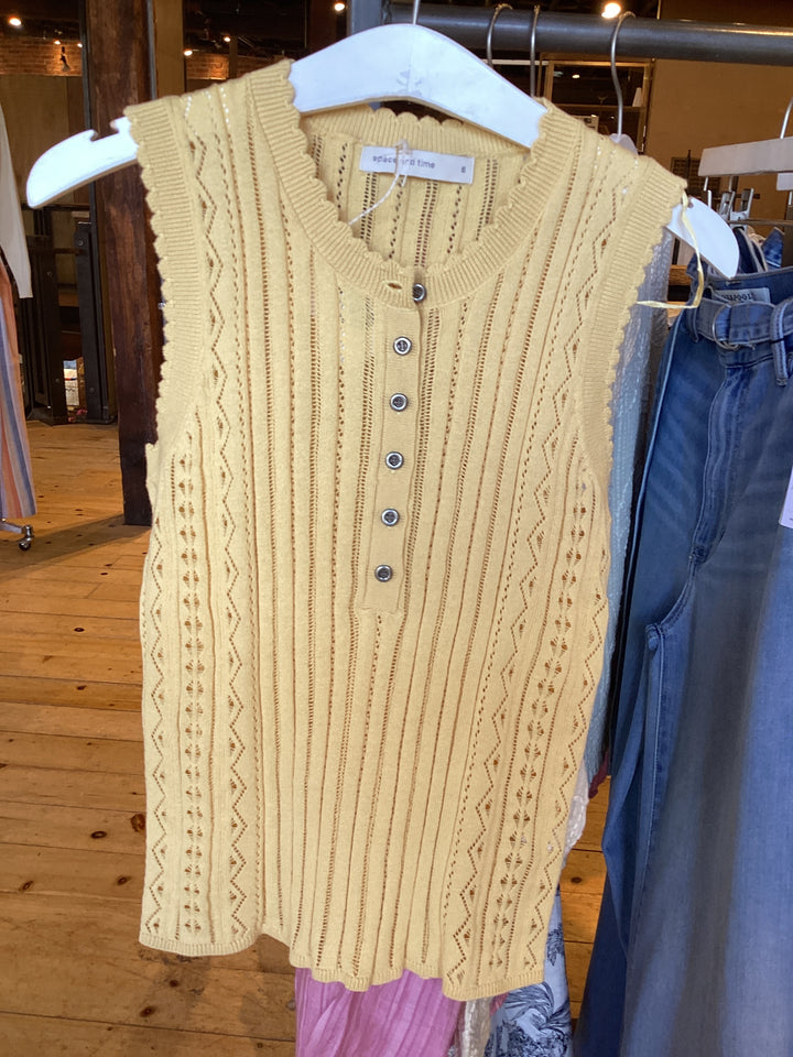 Pointel Sweater Tank