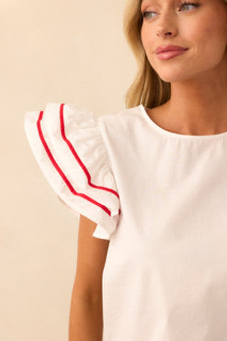 Eva Ruffle Top