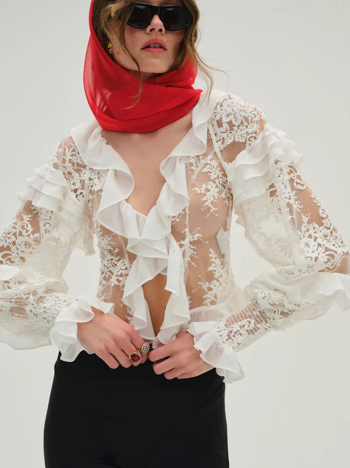 Holiday Lace Blouse