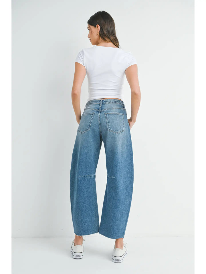 Unrushed Barrel Jean
