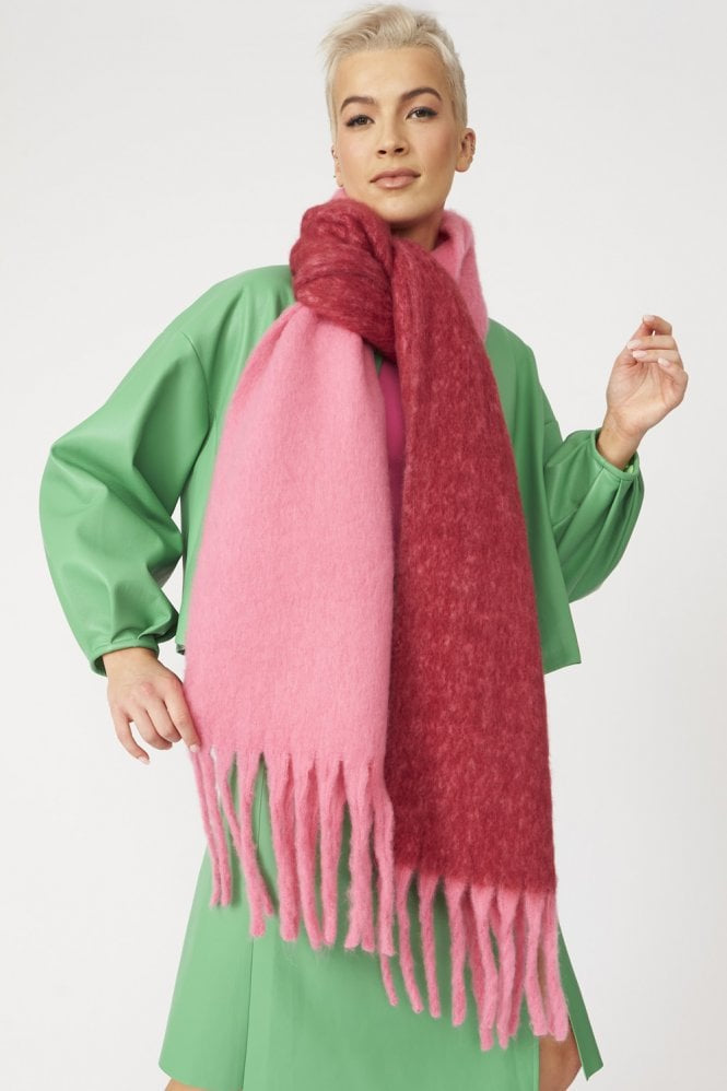 Cashmere Blned Two Tone Wrap