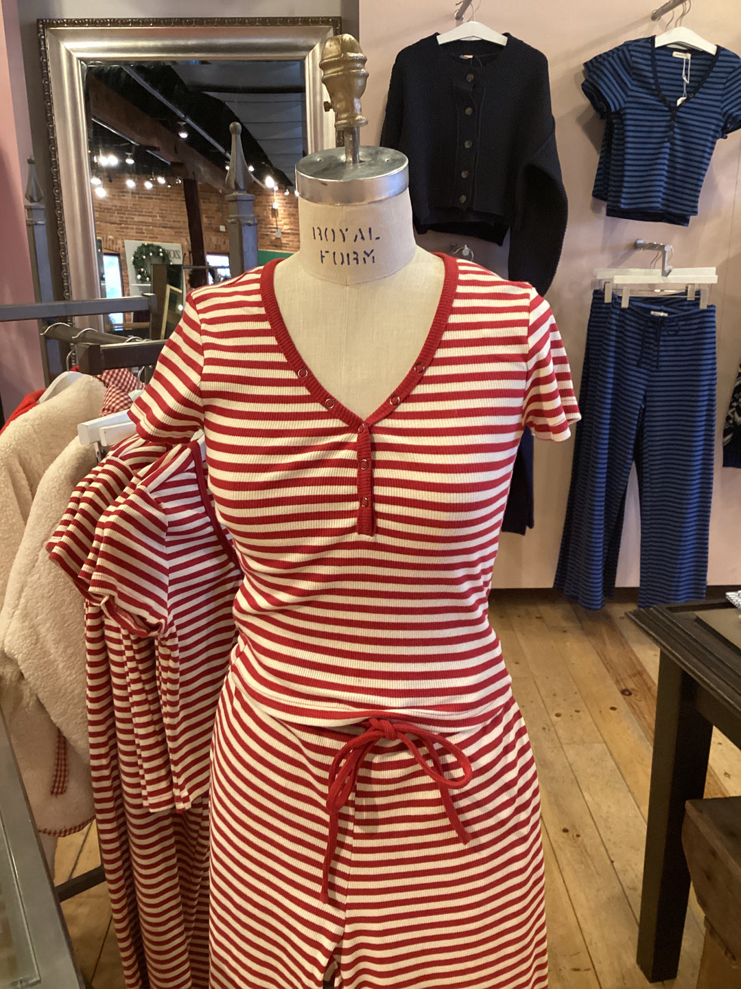 Stripe Lounge Top