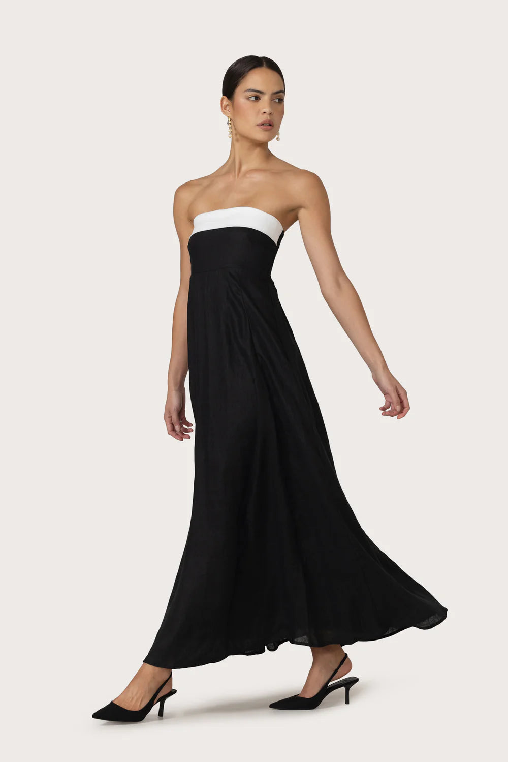 Alora Maxi Linen Dress