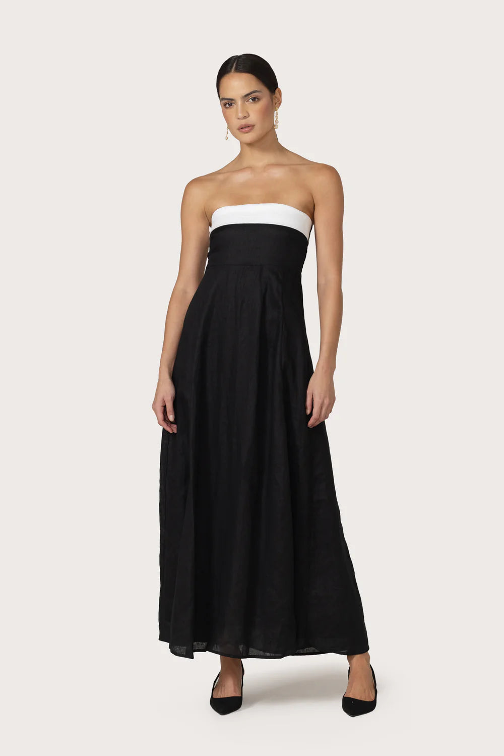 Alora Maxi Linen Dress