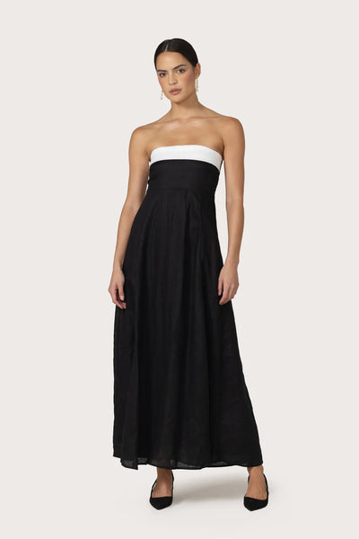 Alora Maxi Linen Dress