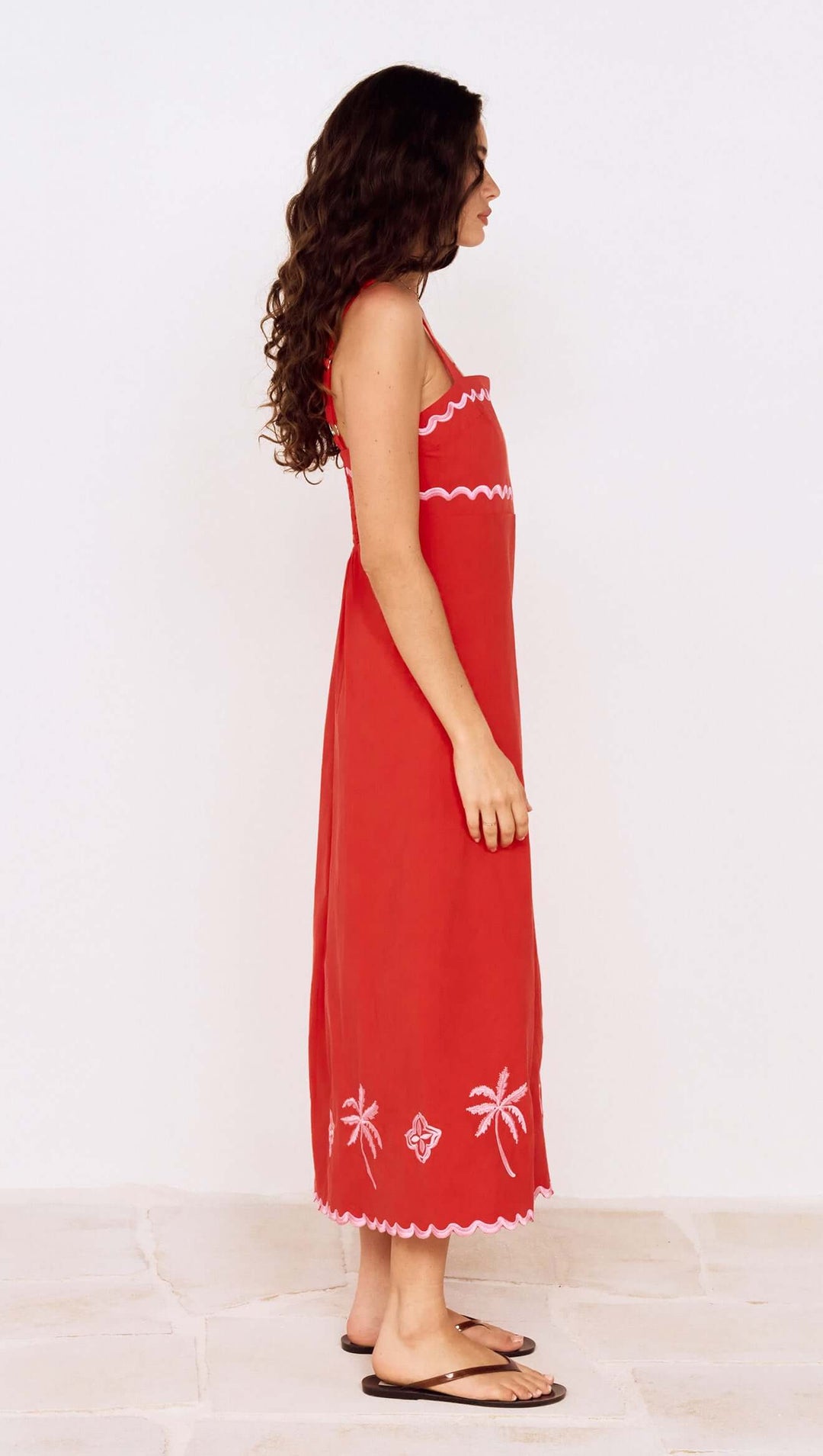 Amaya Embroidered Mini Dress