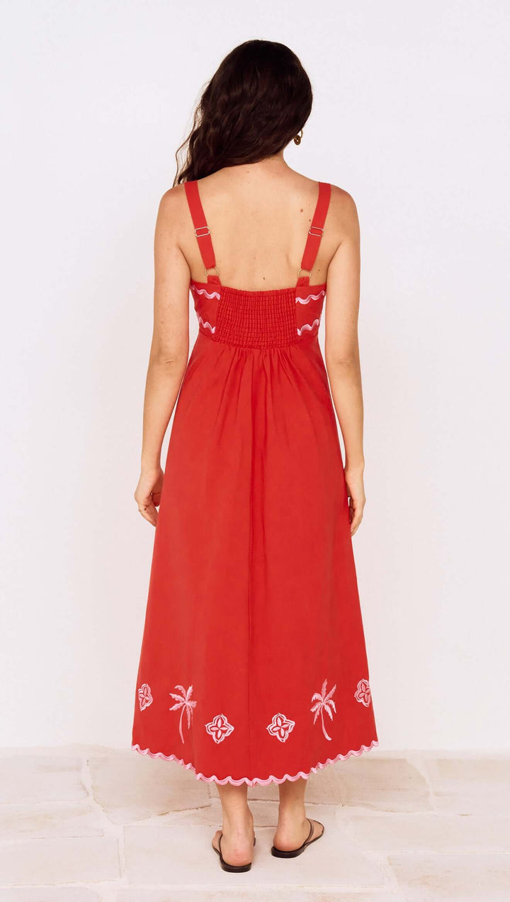 Amaya Embroidered Mini Dress