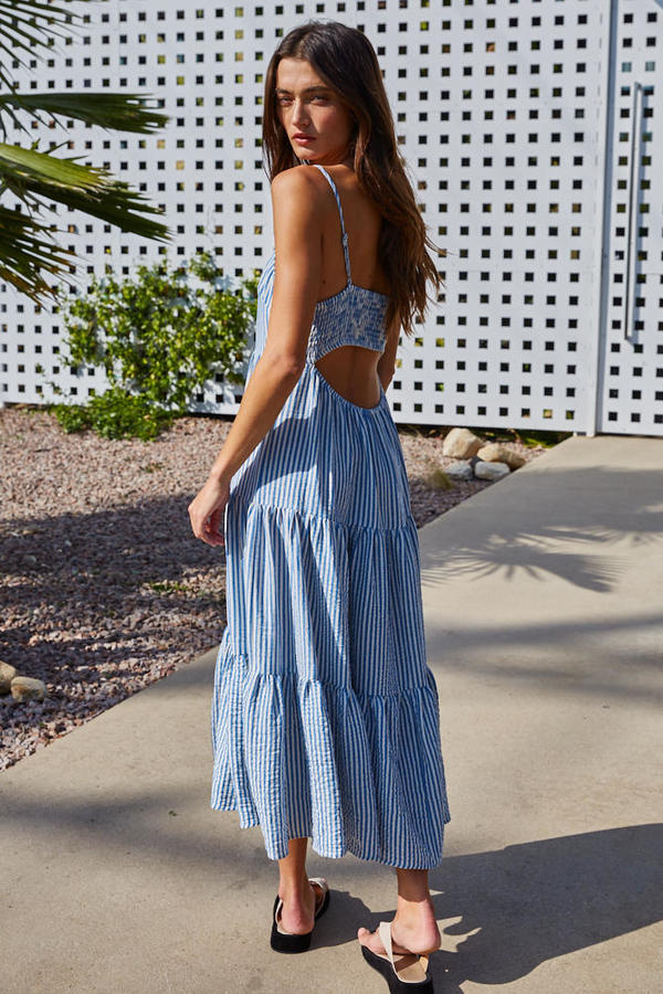 Angeline Tiered Maxi Woven Dress