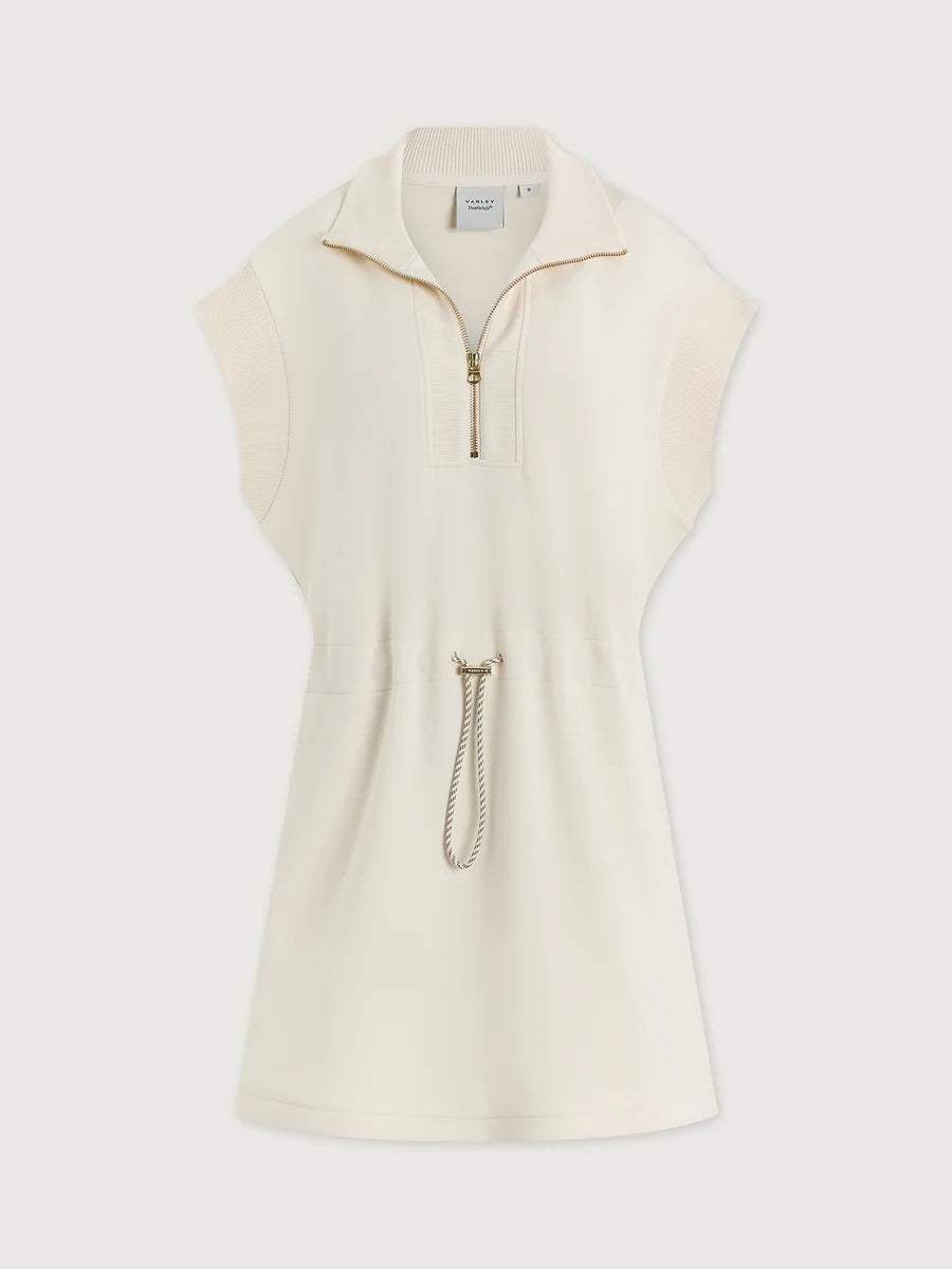 Avaya Half Zip Dress in Pristine