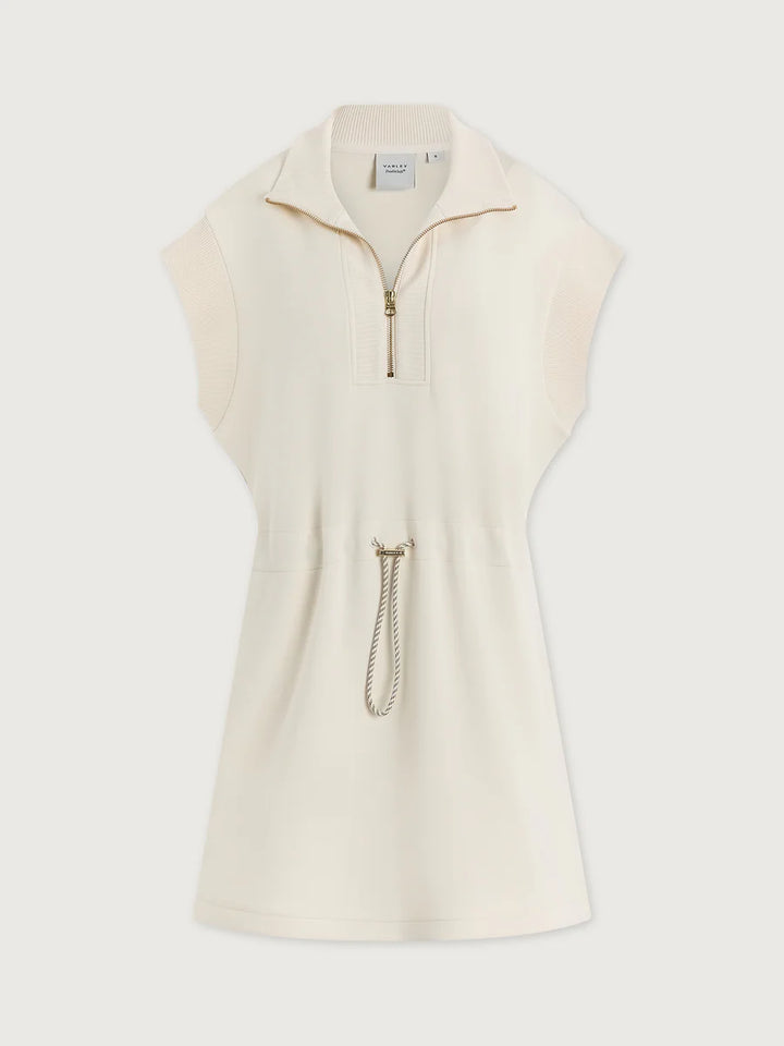 Avaya Half Zip Dress in Pristine
