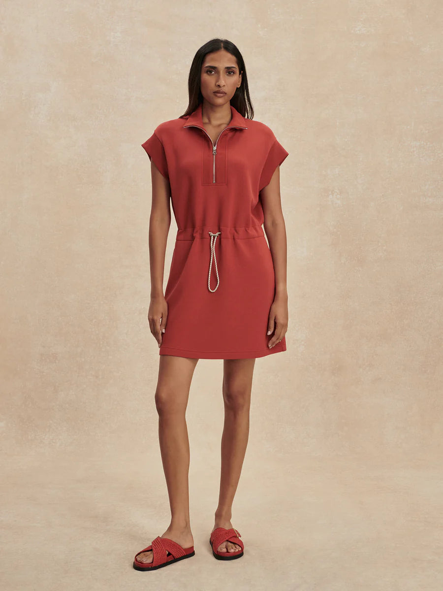 Avaya Half Zip Dress in Bossa Nova