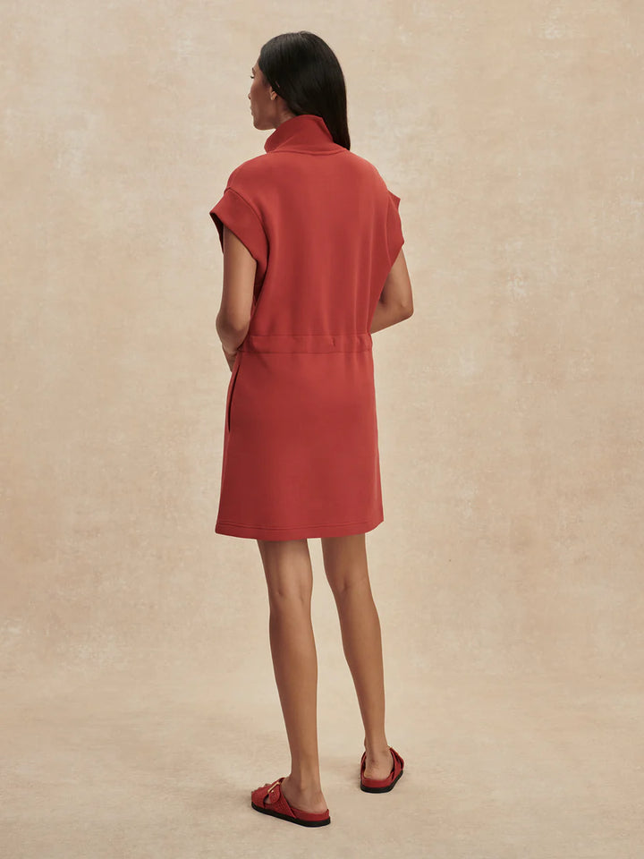 Avaya Half Zip Dress in Bossa Nova