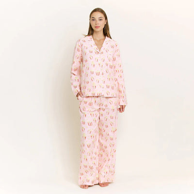 snooze mode long pj set