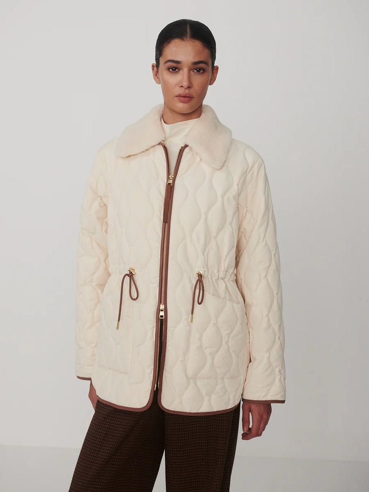 Bartley Quilted Jacket - Parchment