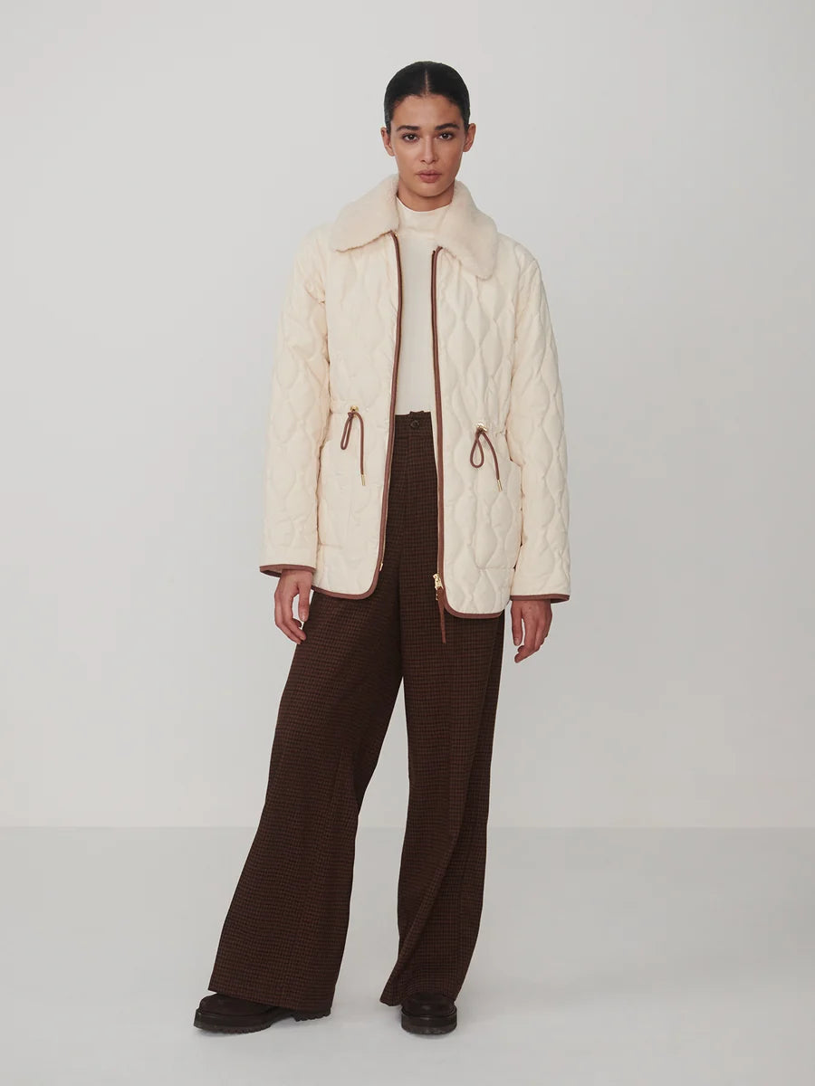 Bartley Quilted Jacket - Parchment