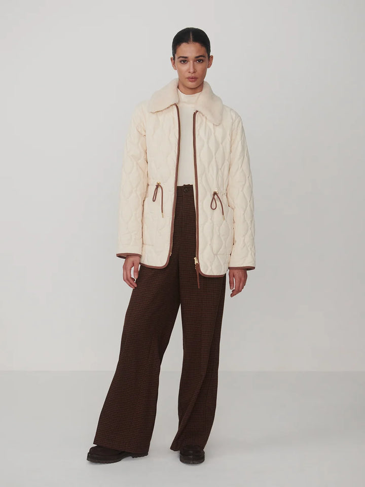 Bartley Quilted Jacket - Parchment