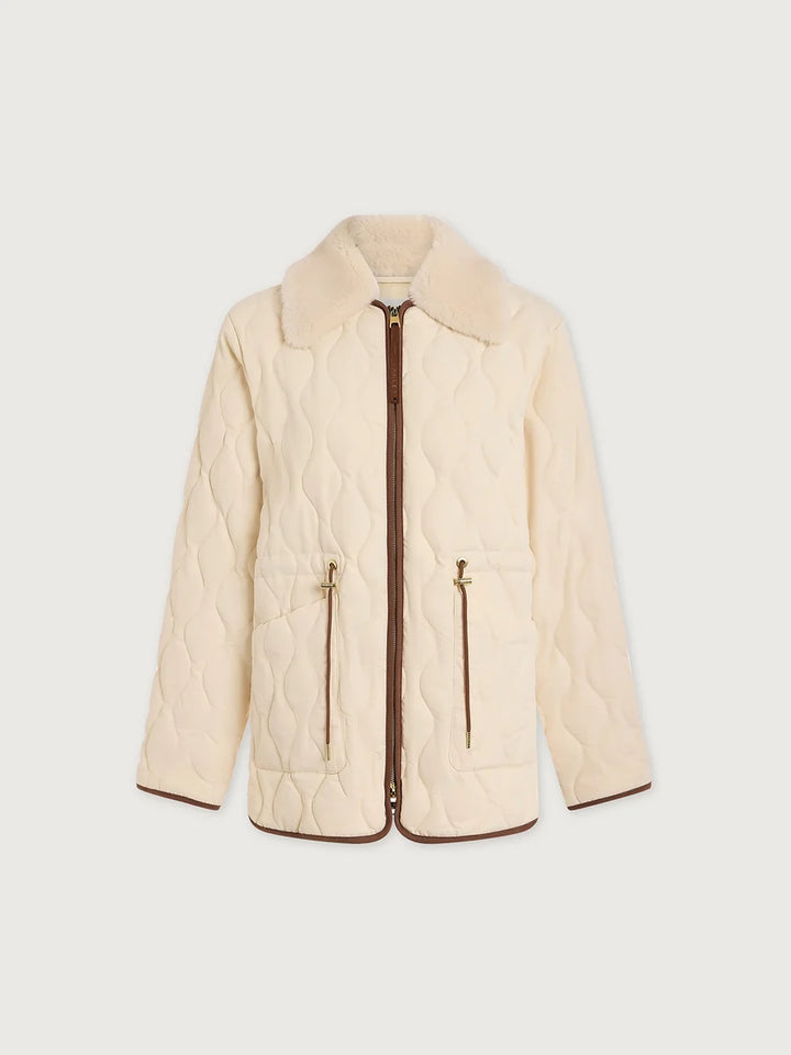 Bartley Quilted Jacket - Parchment