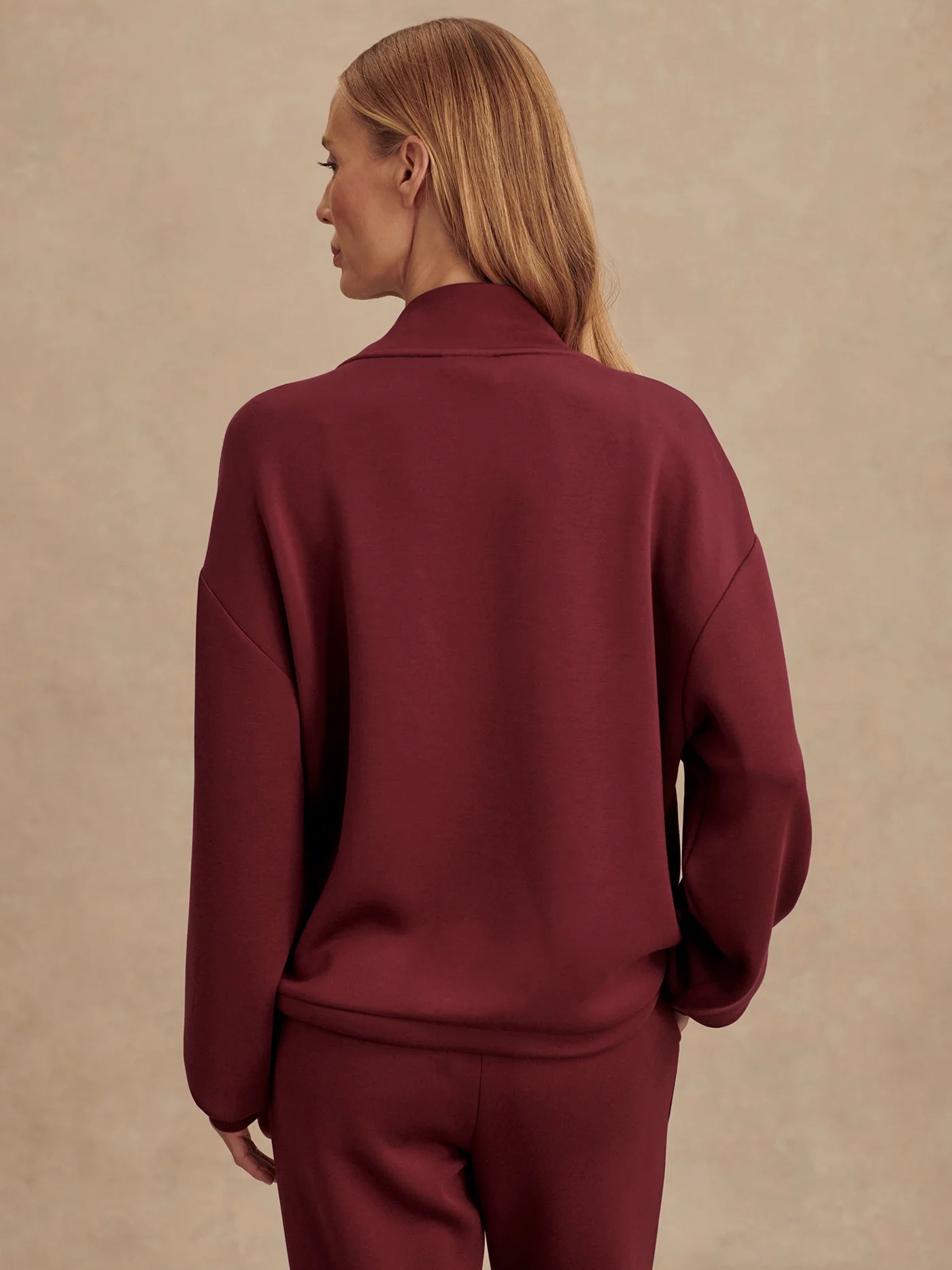 Betsy Sweat in New Maroon