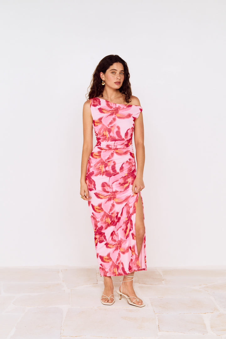 Bianca Mesh Midi Dress