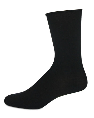 Natural Blend Bamboo Roll Top Crew Sock