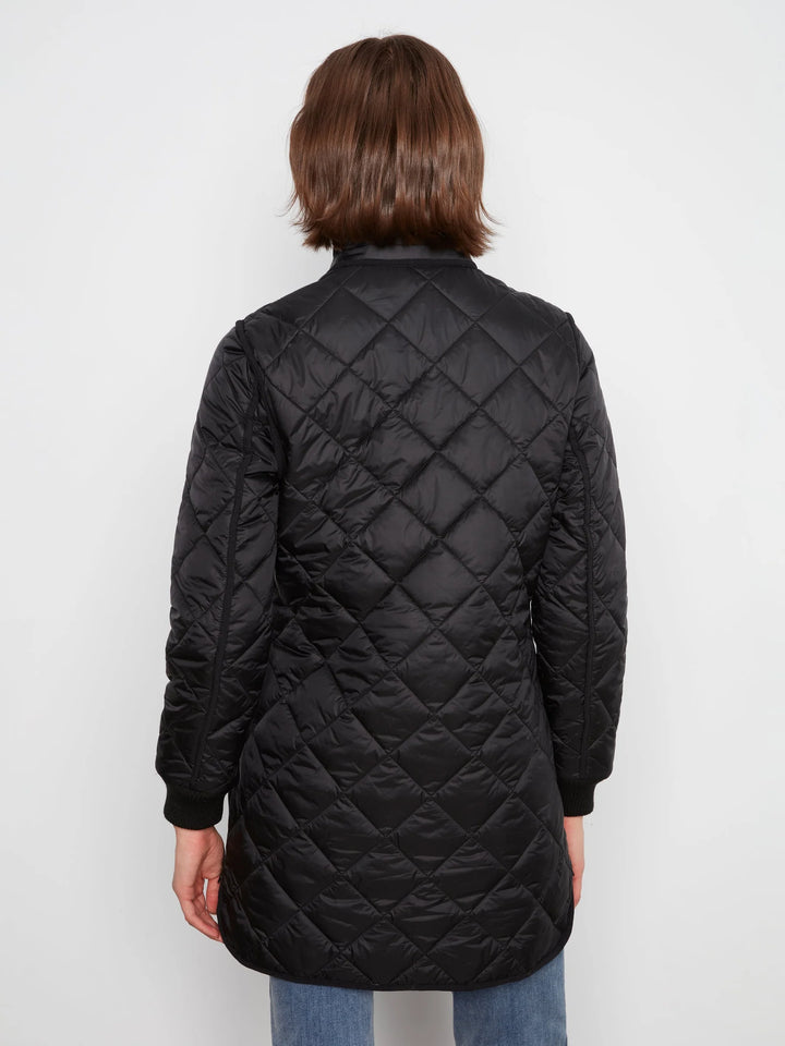 Reversible Puffer With Sweater Rib &amp; Removable Hood