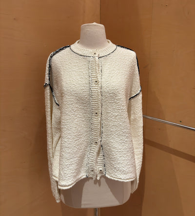 Contrast Stitch Cardi
