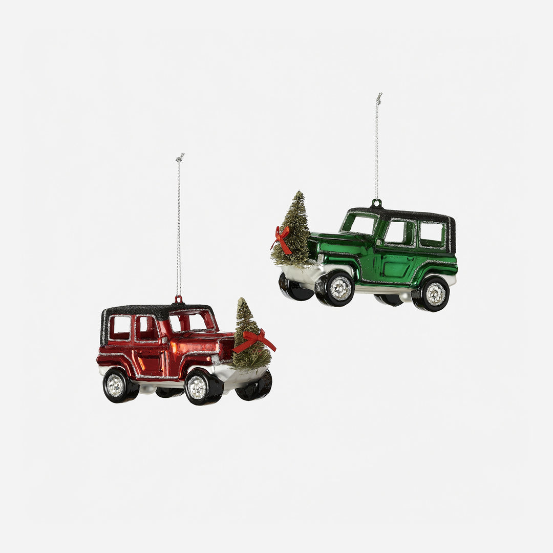 Jeep Ornament - 2 Assorted