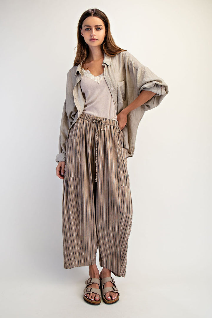 Wide Stripe Leg Pants