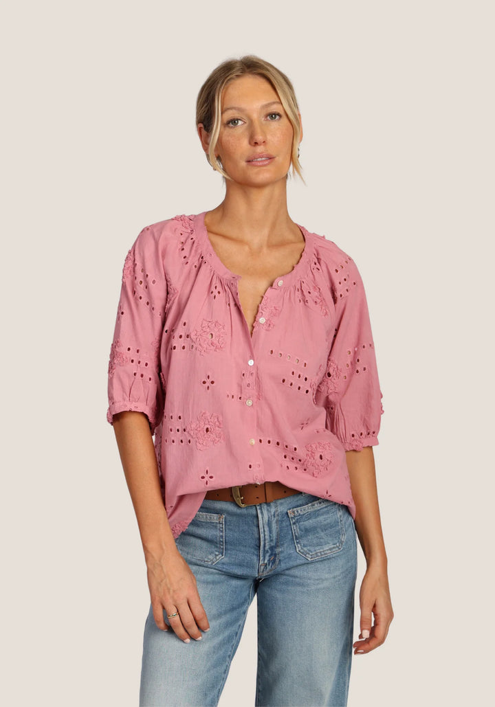 SHAY BUTTON BLOUSE