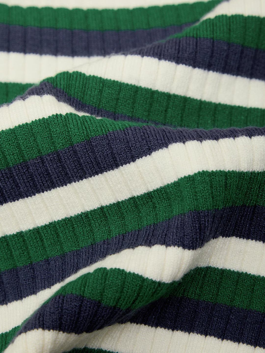 Callum Stripe Rib LS Crewneck