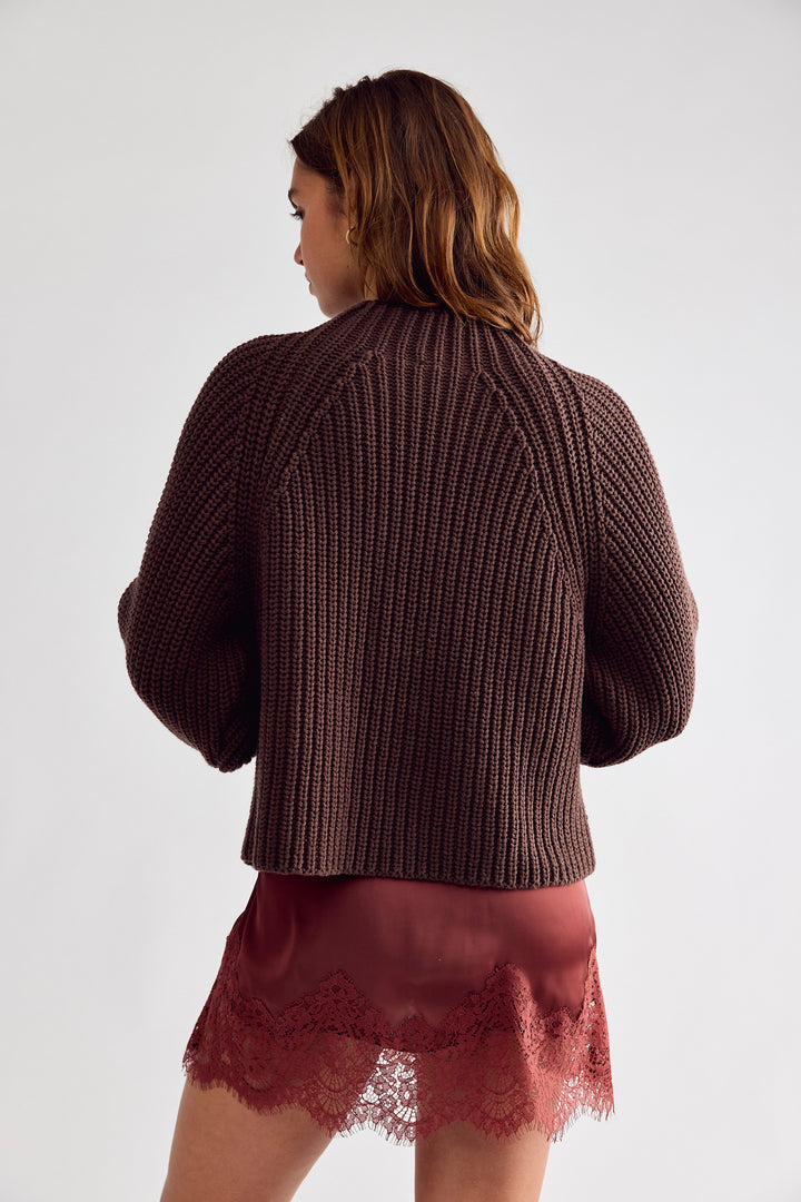Low Tide Pullover in Chocolate