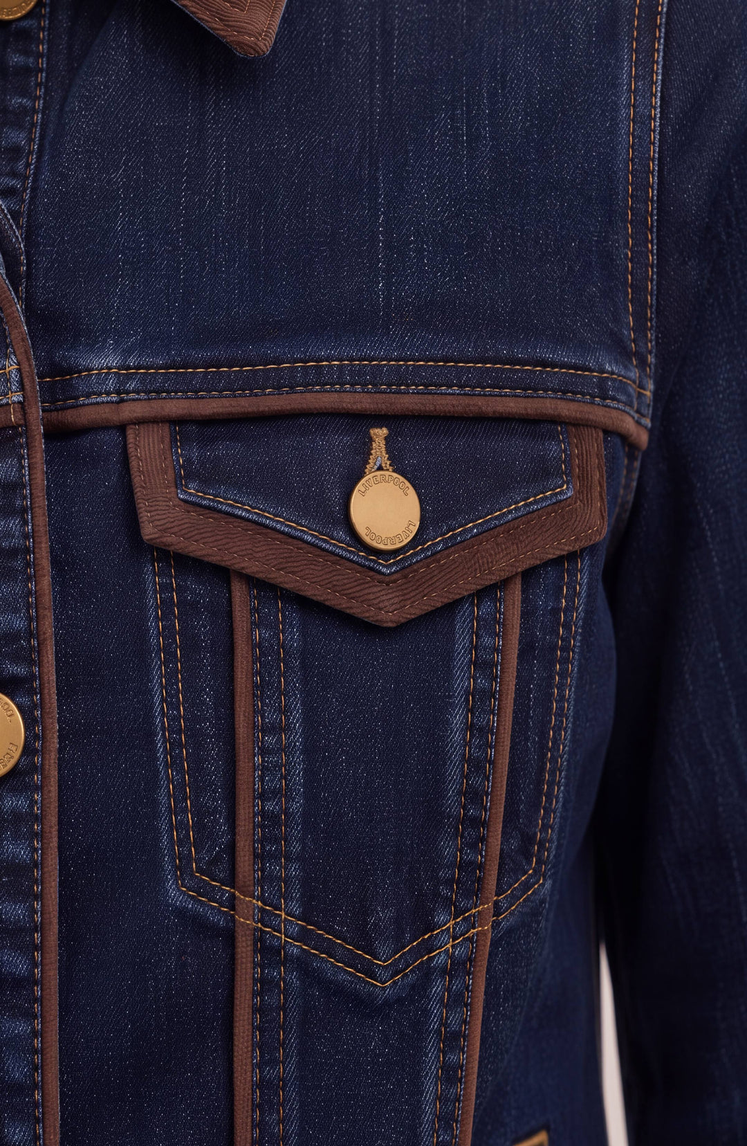Classic Trucker Jacket w/Velvet Detailing