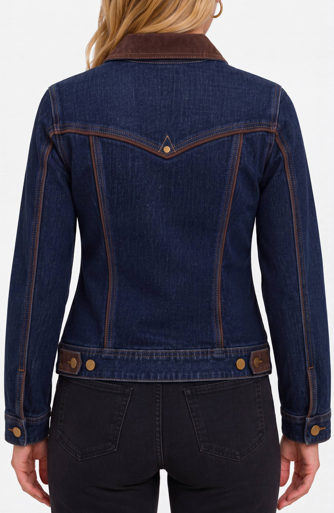 Classic Trucker Jacket w/Velvet Detailing