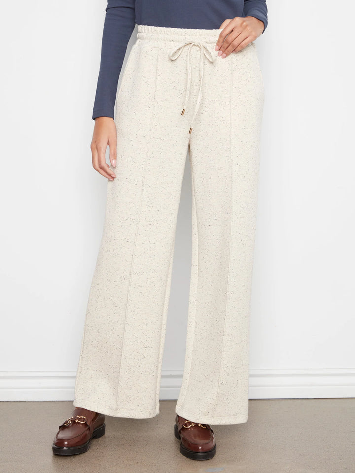 Wide Leg Pin Tuck Pants With Elasticated Waist