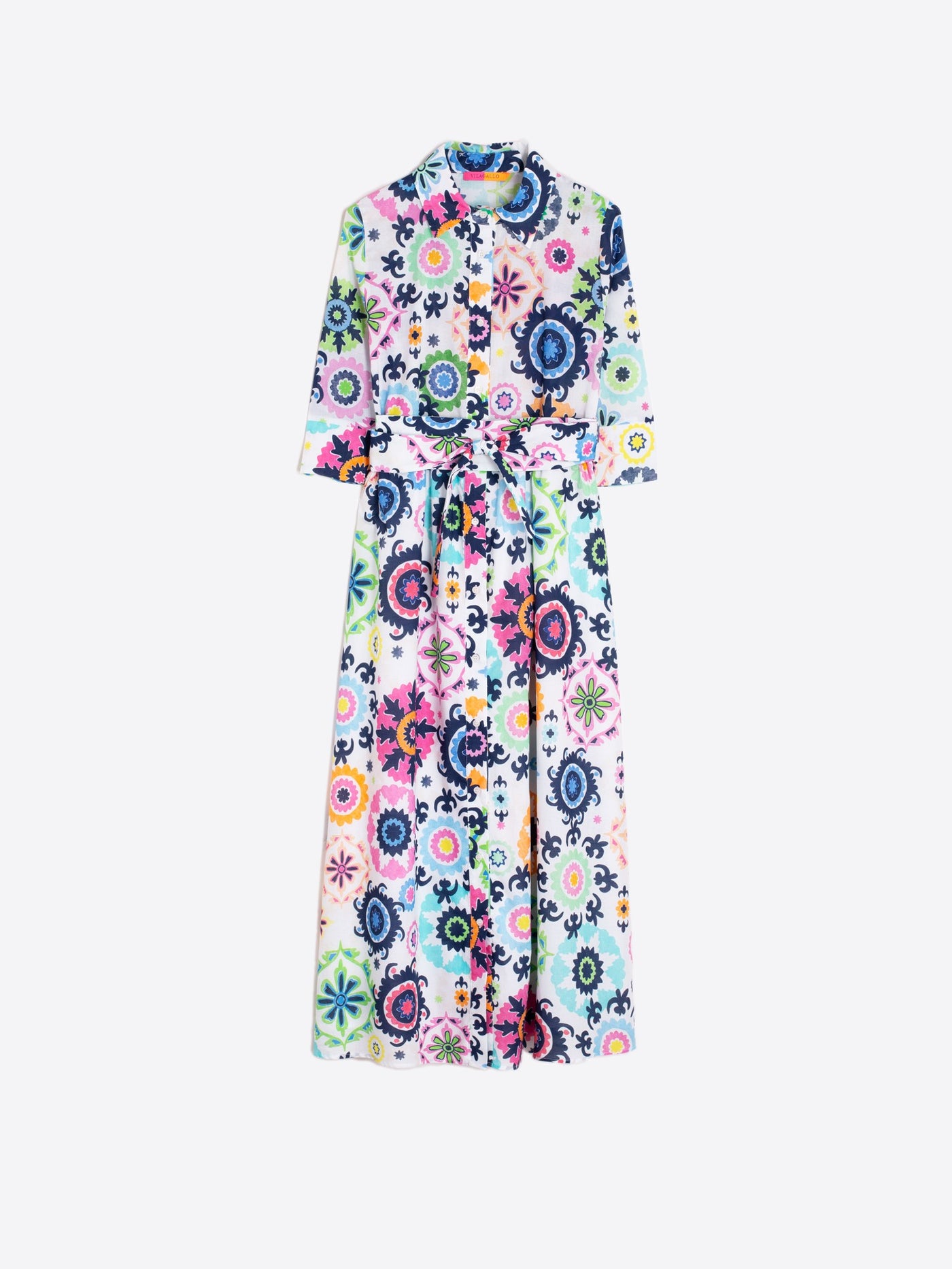 DRESS BRENDA SUZANI MULTICOLOR VOILE