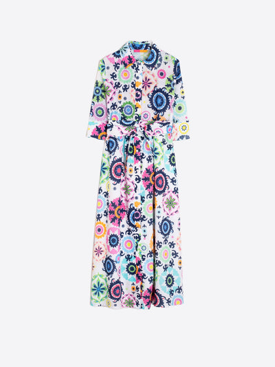 DRESS BRENDA SUZANI MULTICOLOR VOILE