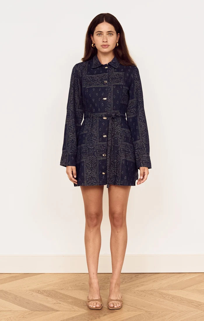Delphi Jacquard Denim Dress