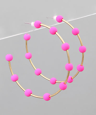 Dot Hoop Earrings