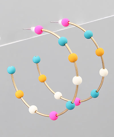 Dot Hoop Earrings