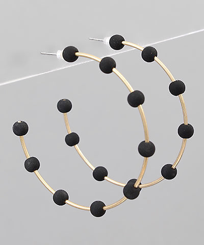 Dot Hoop Earrings