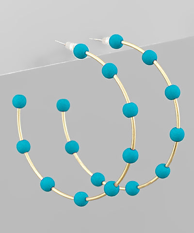 Dot Hoop Earrings