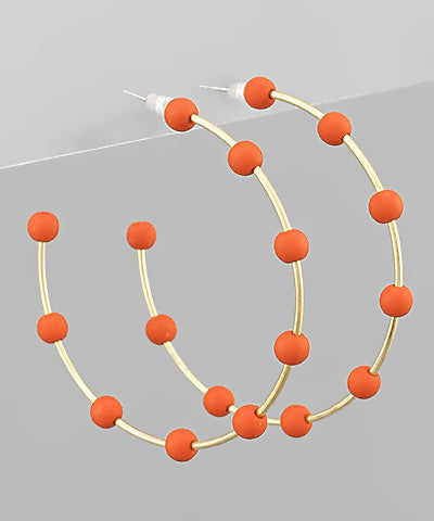 Dot Hoop Earrings