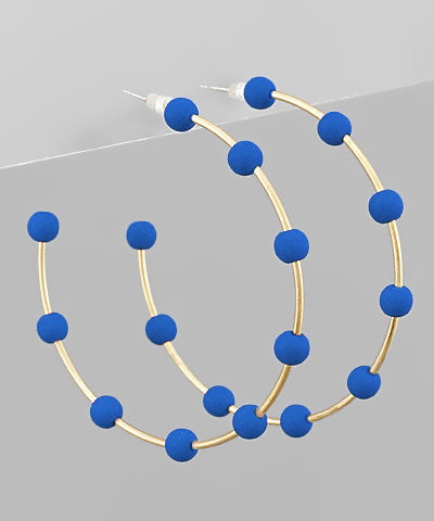 Dot Hoop Earrings