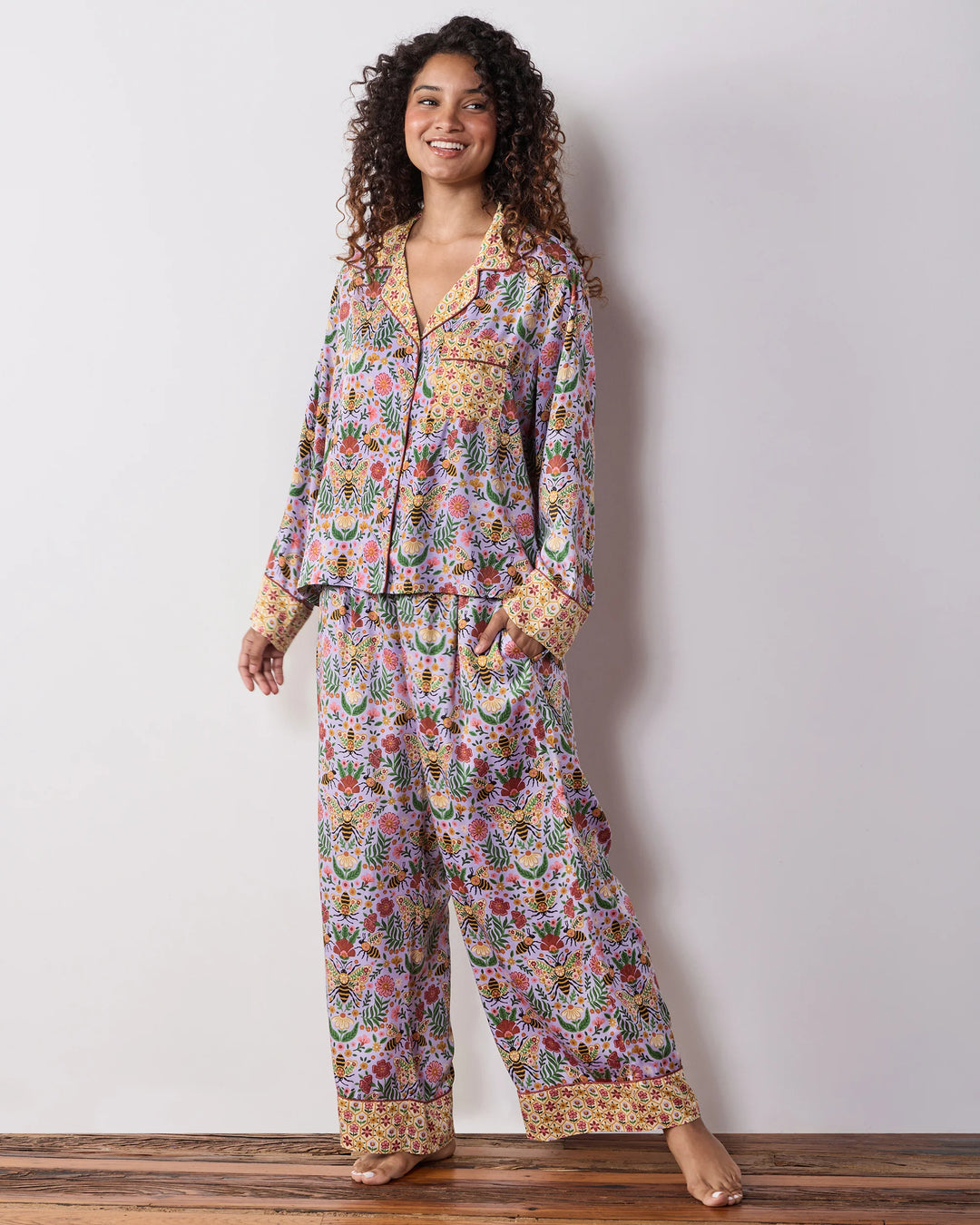 Eco Satin Soho Set in Lavender