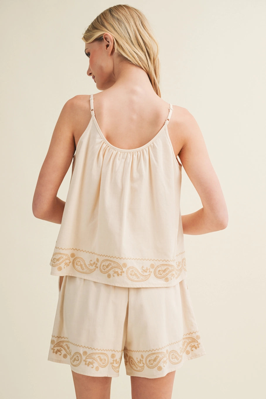Embroidered Cami Top