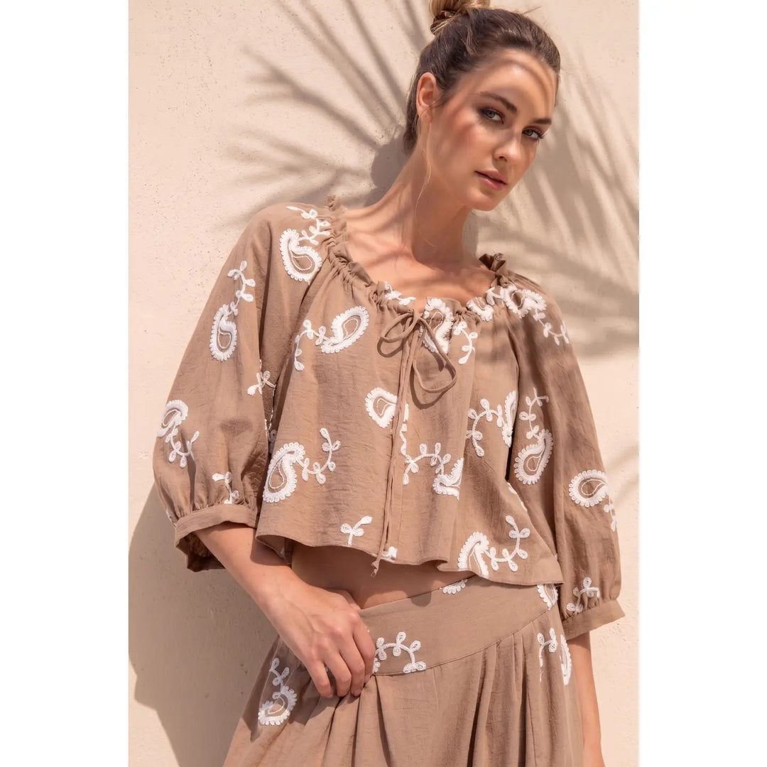 Embroidered Top