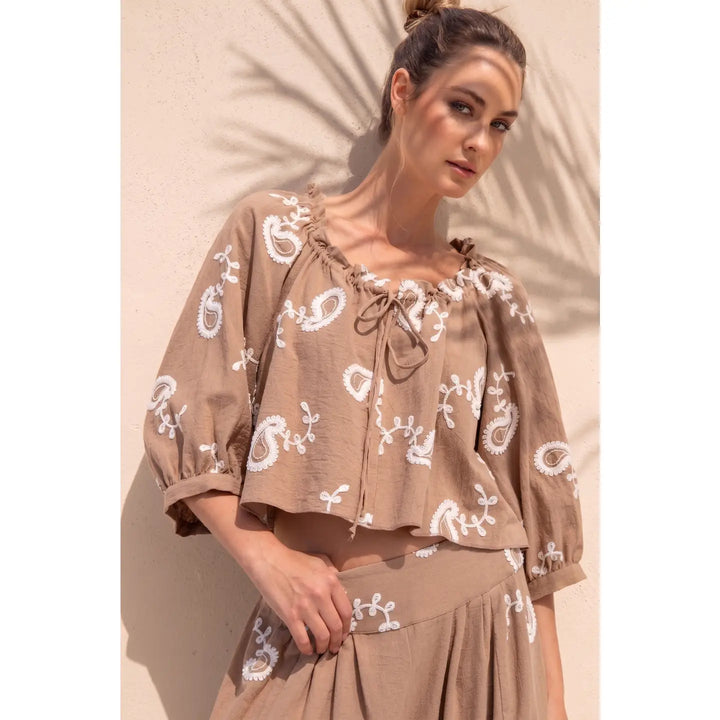 Embroidered Top