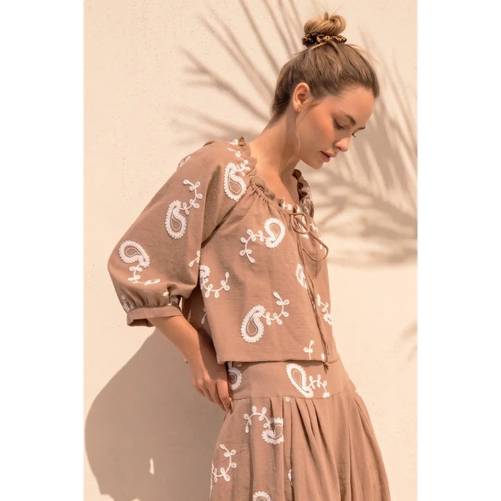 Embroidered Top