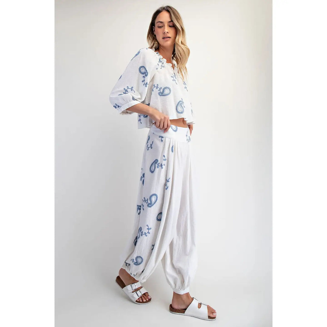 Embroidered Pant