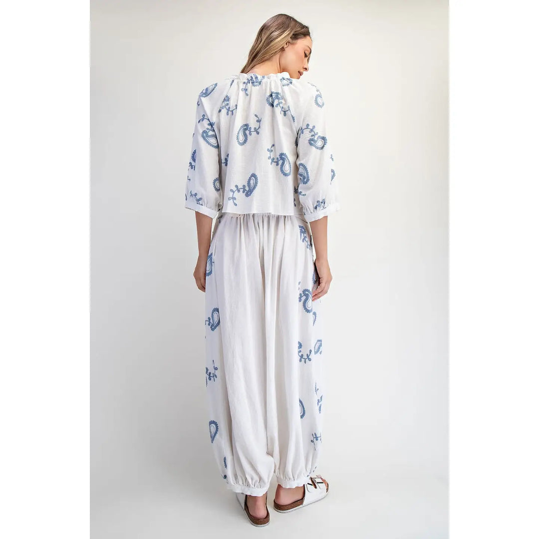 Embroidered Pant